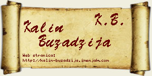 Kalin Buzadžija vizit kartica